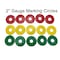 5S Supplies Gauge Warning Film Circles 2 inch Diameter, Red, 5PK GWC-2IN-RED - alternate 1